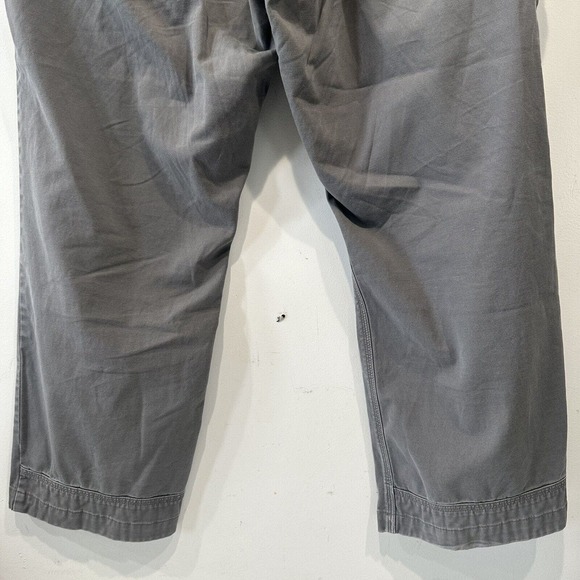 Duluth Trading Flex Ballroom Khakis Mens 40x30 Gray Canvas Pants Workwear - Picture 10 of 12